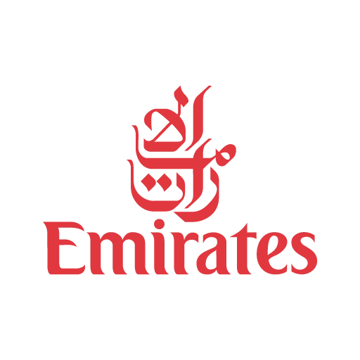Emirates Airline logo, aviation client of Al Hamd Legal Translation for international travel legal services in Dubai.