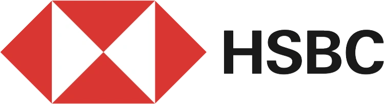 HSBC logo, global banking client of Al Hamd Legal Translation for international finance and compliance documents in Dubai.