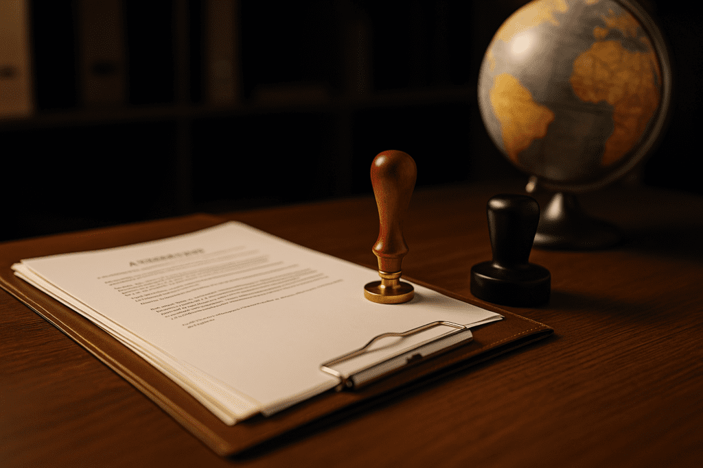 High-quality visual representation of attestation services in Dubai, showing official document verification process, ideal for residents, expats, and businesses seeking MOFA and embassy attestation through Al-Hamd Legal Translation UAE.