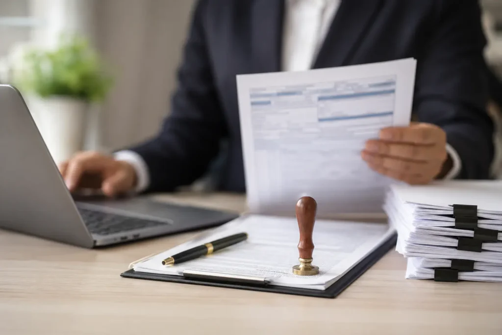 Professional salary certificate translation in UAE with certified legal document processing, MOJ approved translation service for visa, bank, and official use by Al Hamd Legal Translation