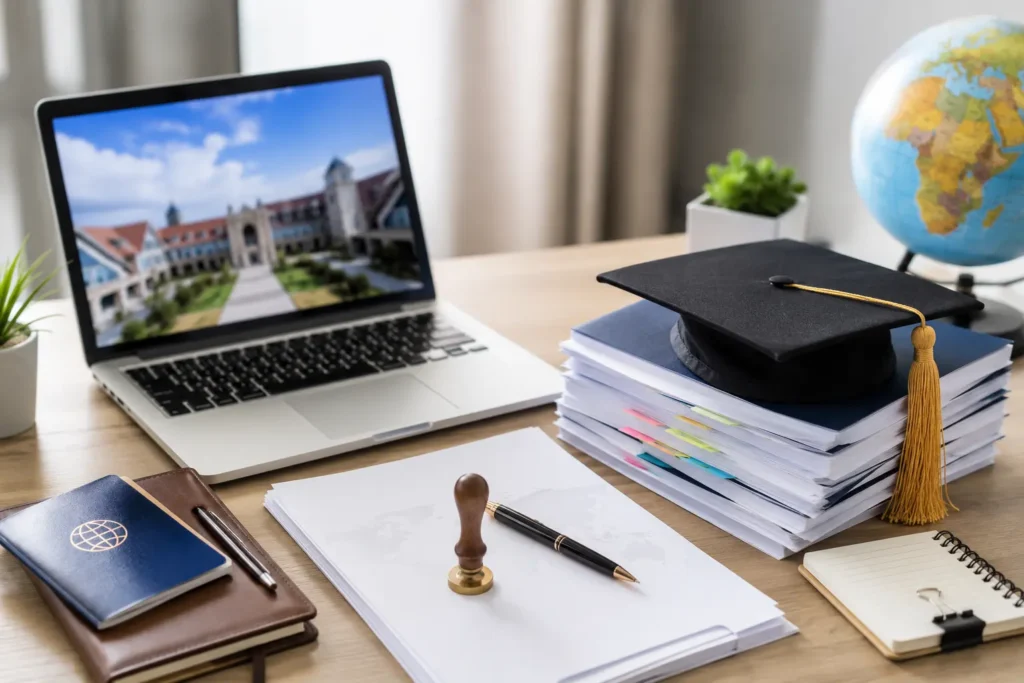 Professional University Applications Translation in UAE by Alhamd Legal Translation, featuring certified academic document translation services for university admissions, transcripts, degree certificates, and educational documents in Dubai and across the UAE.